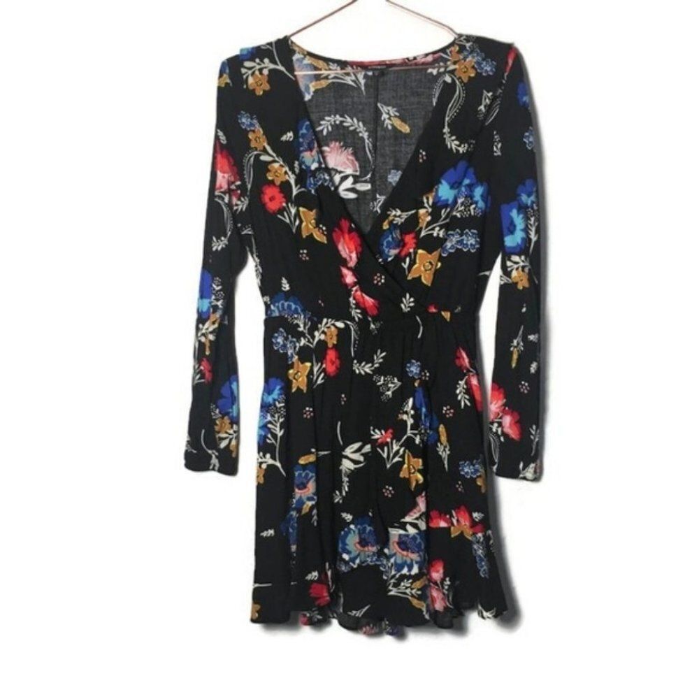 NEW Plunge Front Silky Wrap Midi Dress XSmall‎ - Picture 2 of 3